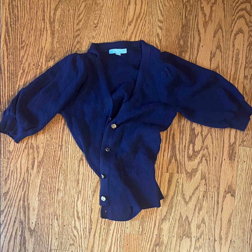 Draper James Deep Blue Cardigan Draper James Deep Blue Cardigan